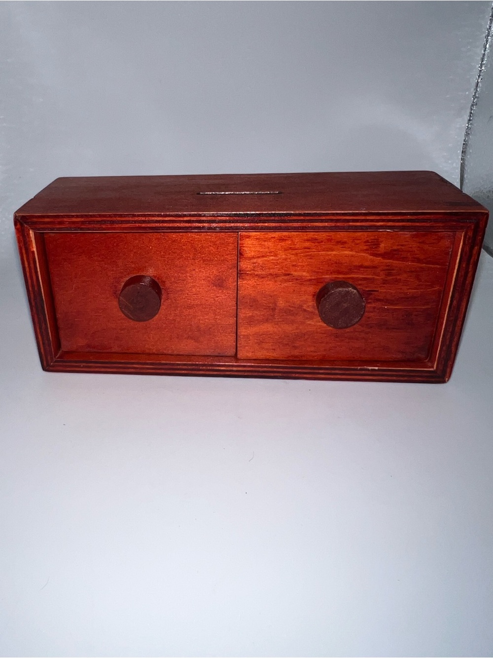Wooden secret puzzle box